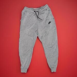 Nike Sweatpants Mens Small Gray Drawstring Joggers Athleisure Outdoor Training